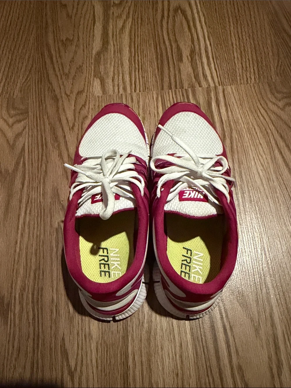Nike FREE 5.0 Women’s Pink and White Training Shoes
